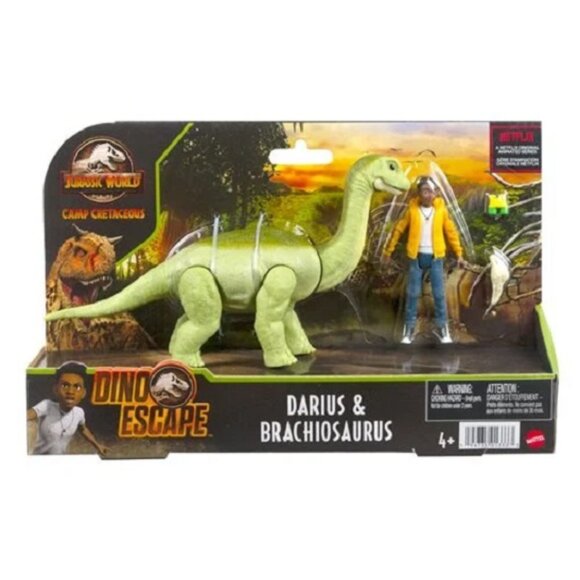 JURASSIC WORLD CAMP CRETACEOUS: DARIUS AND BRACHIOSAURUS - Picture 1 of 2